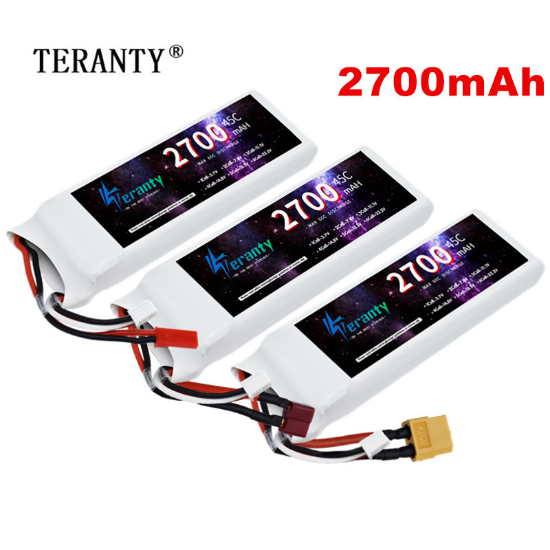 Drone Rc Leading - 1/3ชิ้น2S 7.4V LiPo แบตเตอรี่2700มิลลิแอมป์พร้อมปลั๊ก T สำหรับ
