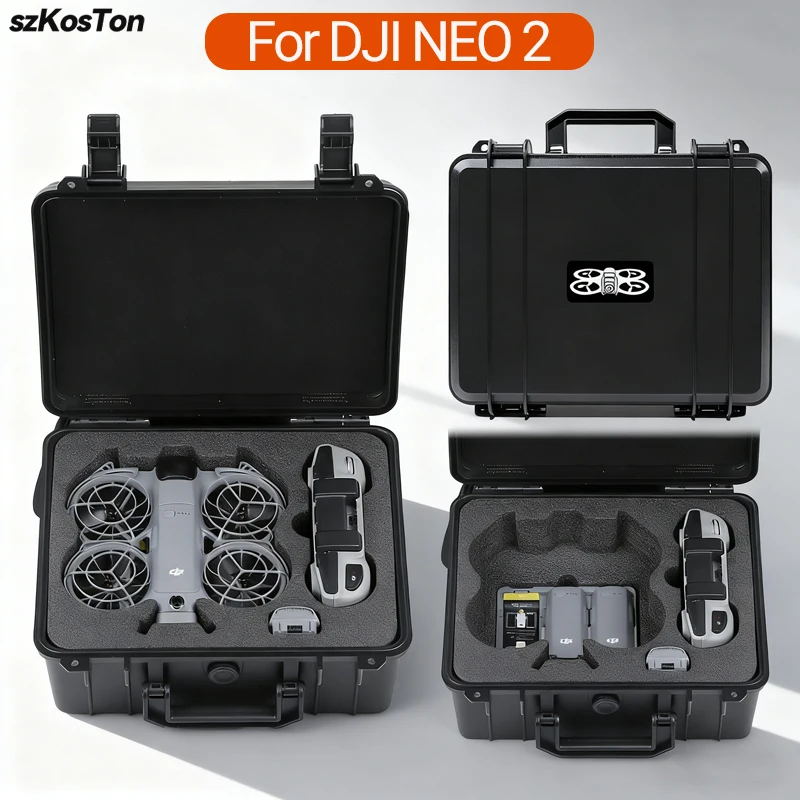 Drone Rc Cover - กล่องนิรภัยแบบพกพาสำหรับ DJI NEO 2 กล่องป้องกันการระเบิด กล่องแข็งแบบพกพา